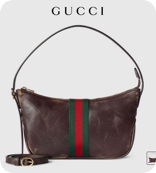 Gucci Lunetta small crossbody bag 863406 Dark brown