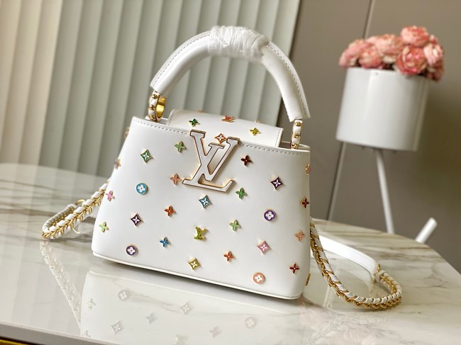 Louis Vuitton LV x TM Capucines Mini M27637 WHITE