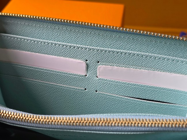 Louis Vuitton Zippy Wallet M27685 Bleu Courrier