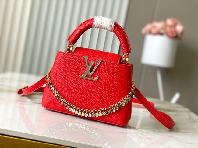Louis Vuitton Capucines mini M28304 red