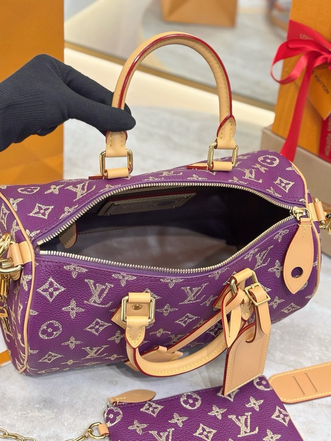 Louis Vuitton Speedy Bandouliere M28076 Purple