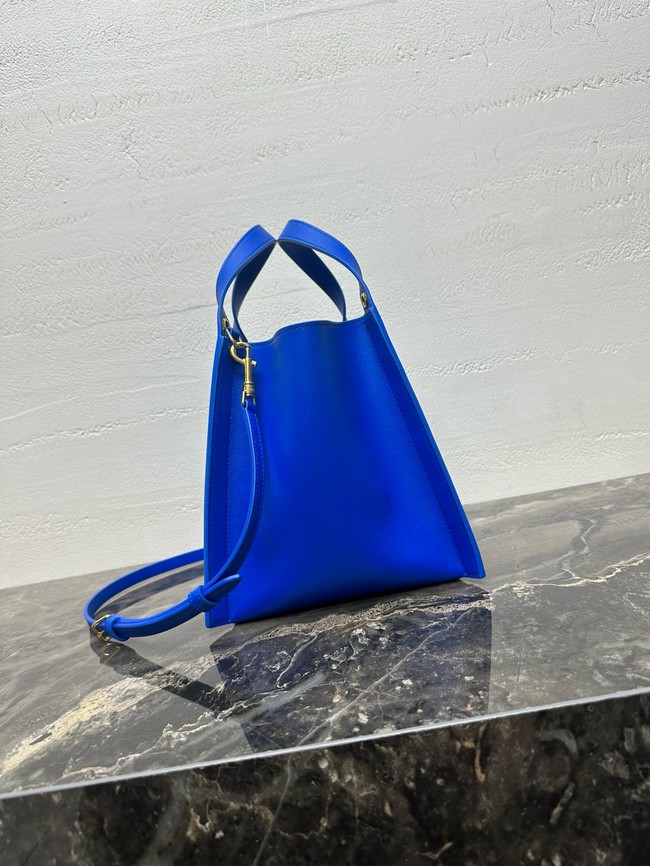 Celine SMALL CUBE BAG NATURAL Calfskin 124182 electric blue