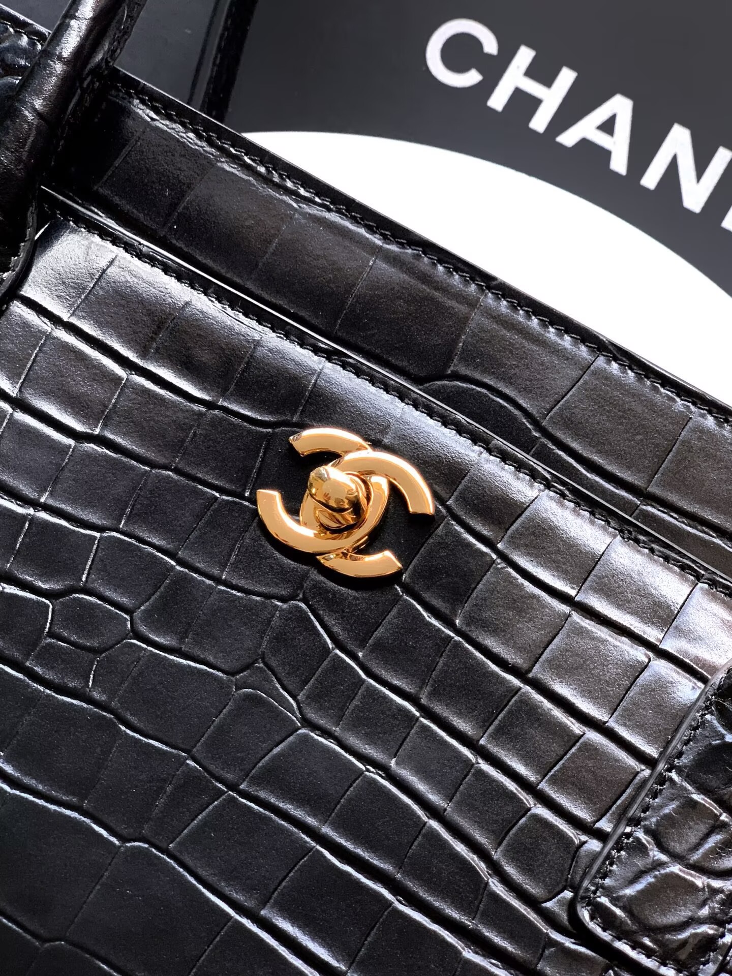 Chanel 2026SS Original Crocodile Leather A31021 Black Chanel 2026SS Original Crocodile Leather A31021 Black