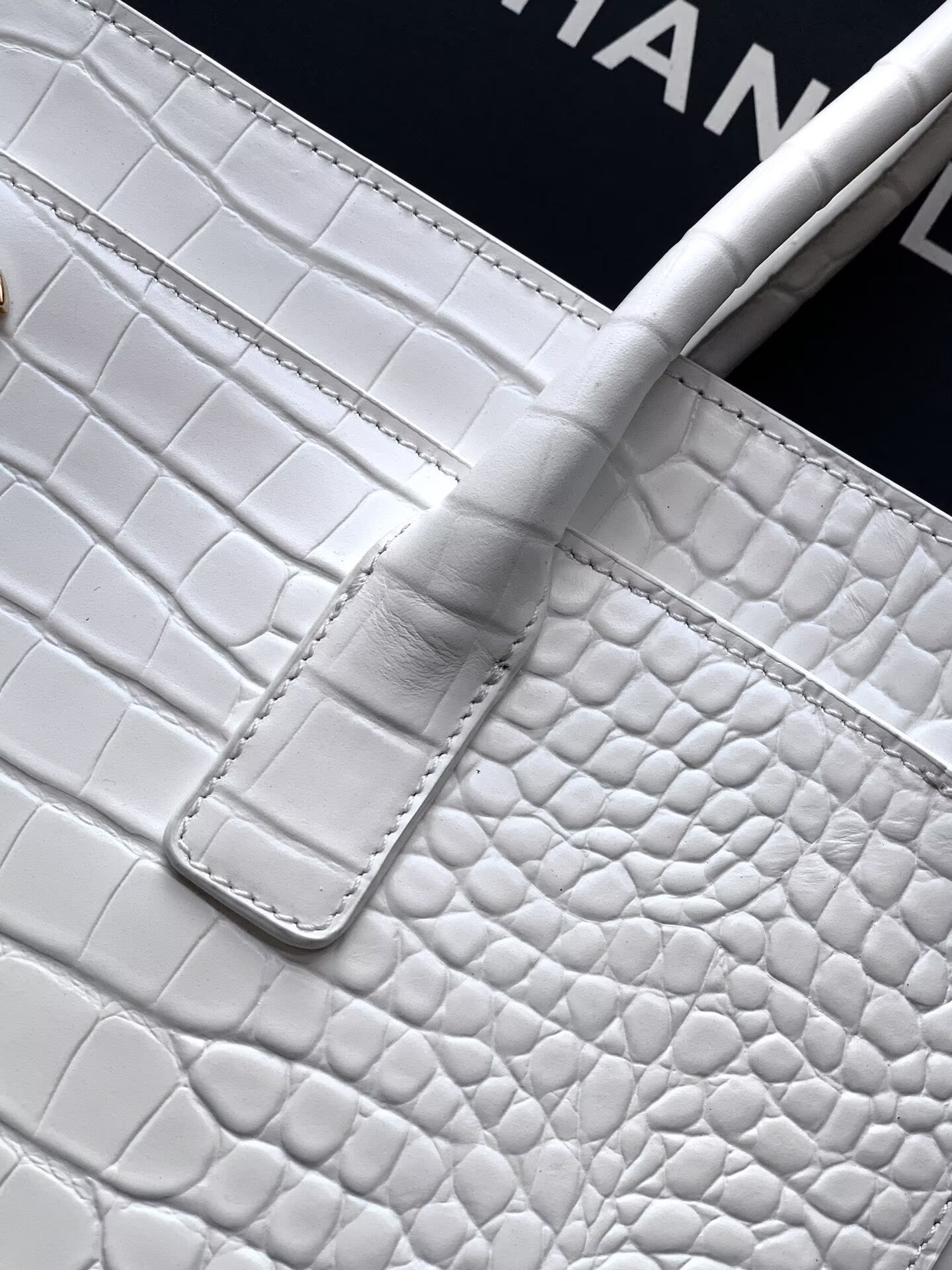 Chanel 2026SS Original Crocodile Leather A31021 White Chanel 2026SS Original Crocodile Leather A31021 White