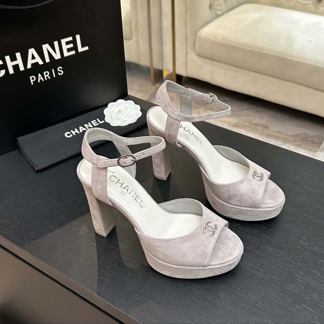 Chanel Sandals Laminated Lambskin 11CM 66966-1