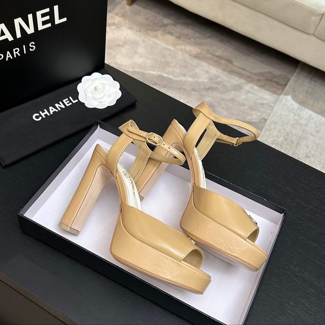 Chanel Sandals Laminated Lambskin 11CM 66966-5