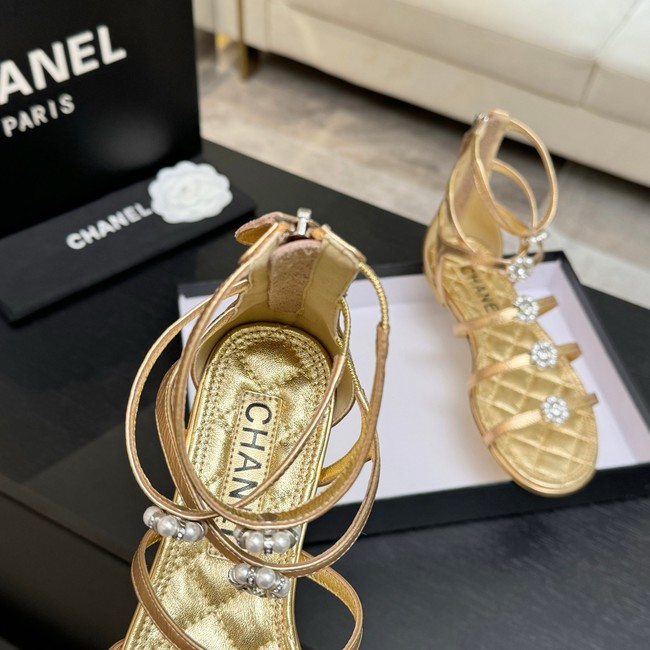 Chanel Sandals Laminated Lambskin 66964-1