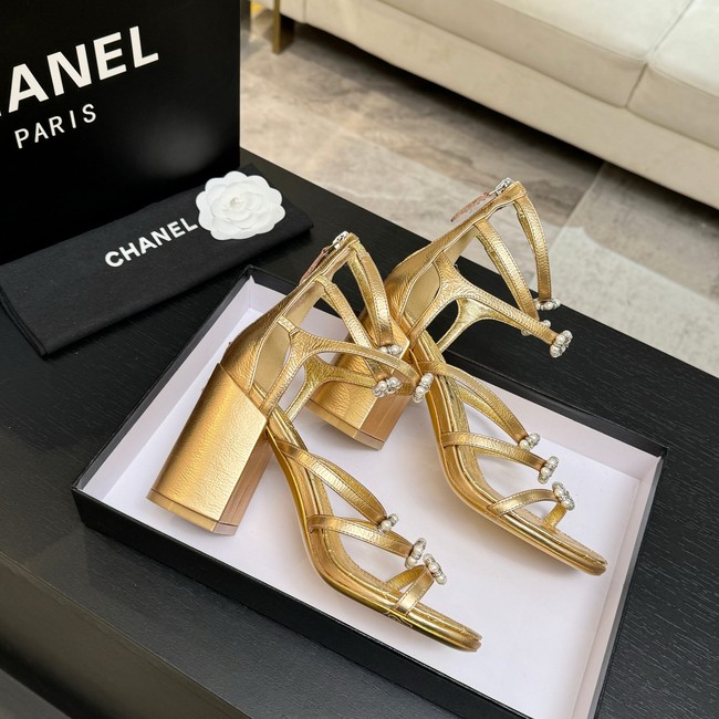 Chanel Sandals Laminated Lambskin 95mm G46999-1