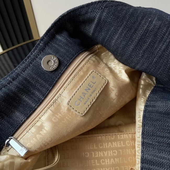 CHANEL Large Shopping Bag AS2138 blue