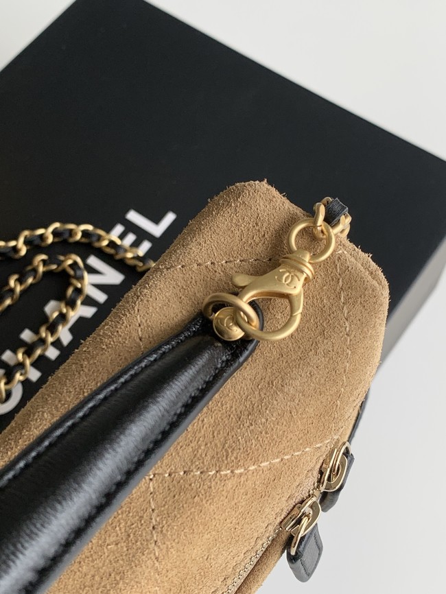 CHANEL Vanity with Chain AP5186 black&brown