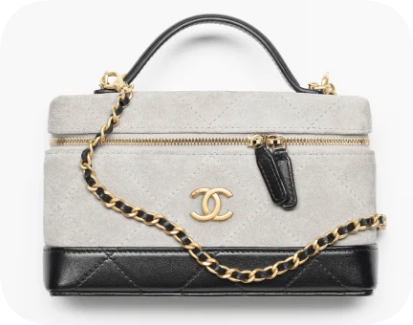 CHANEL Vanity with Chain AP5186 black&gray