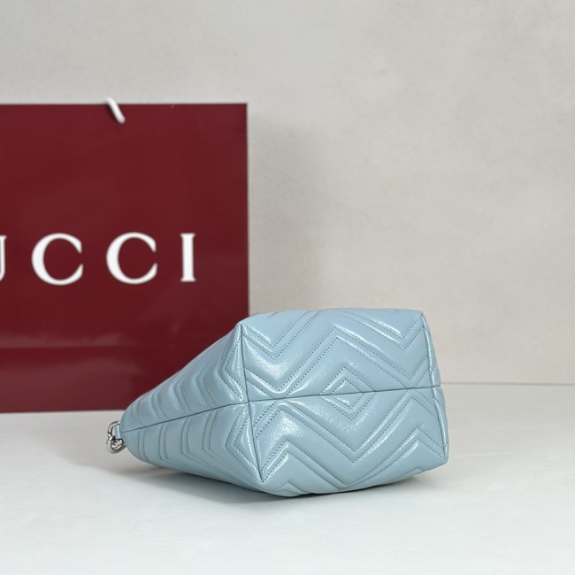 Gucci GG Marmont small tote bag 855391 Icy blue
