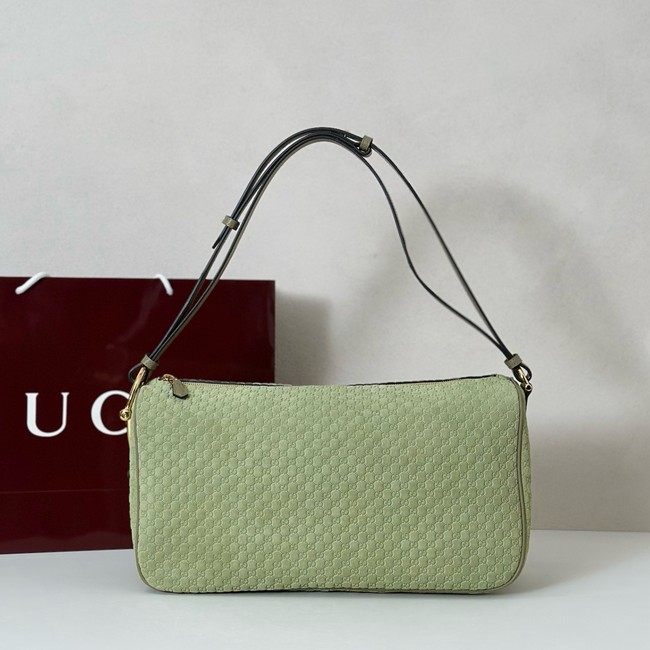 Gucci medium suede shoulder bag 862530 green