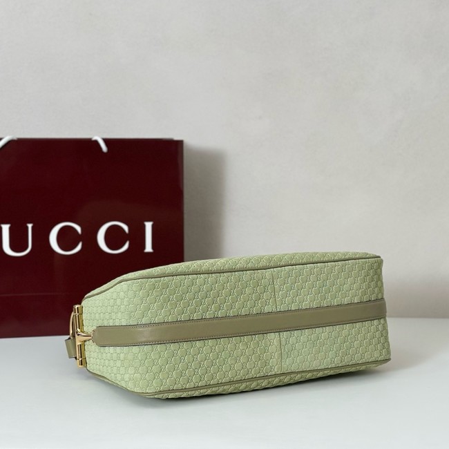 Gucci medium suede shoulder bag 862530 green