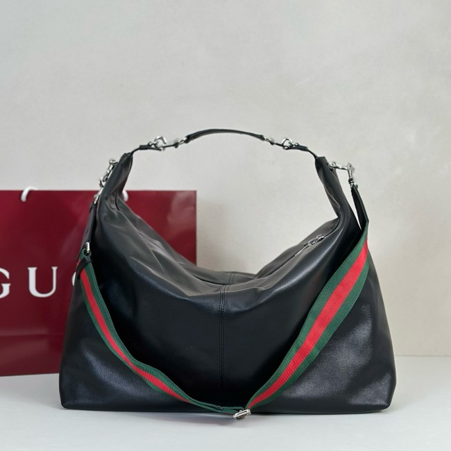 Gucci Brera large crossbody bag 864485 black leather