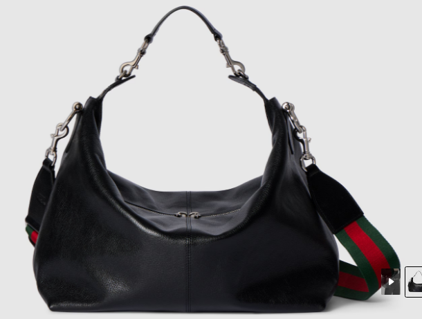 Gucci Brera medium crossbody bag 866938 black leather