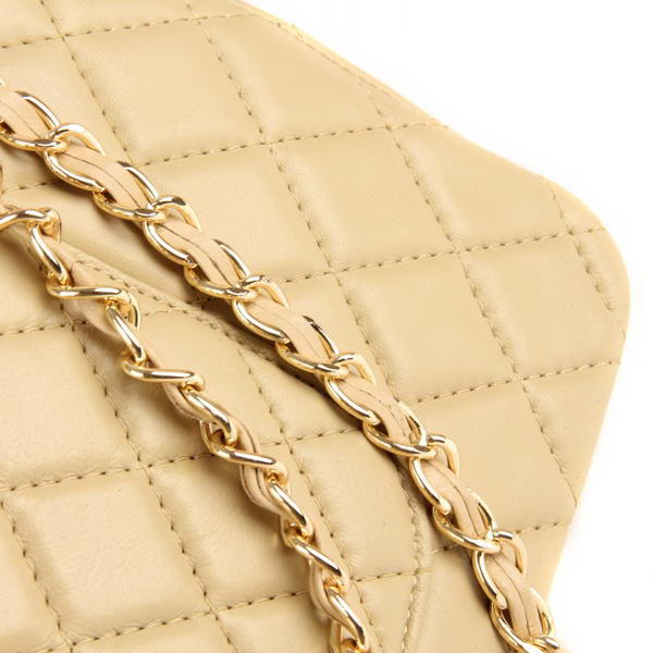 Chanel Jumbo Bags 1119 Apricot Leather Golden Hardware