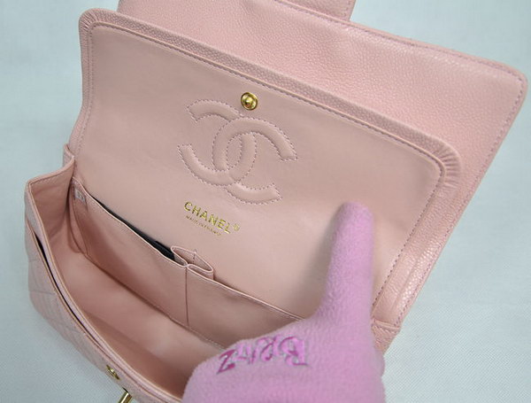 Chanel 2.55 Quilted Flap Bag 1112 Pink with Gold Hardware