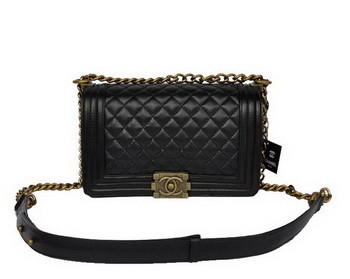 Hot Sell Chanel A67086 Black Le Boy Flap Shoulder Bag Distressed
