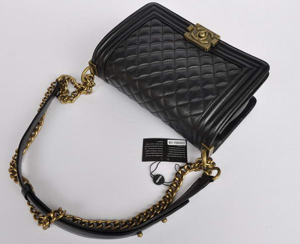 Hot Sell Chanel A67086 Black Le Boy Flap Shoulder Bag Distressed