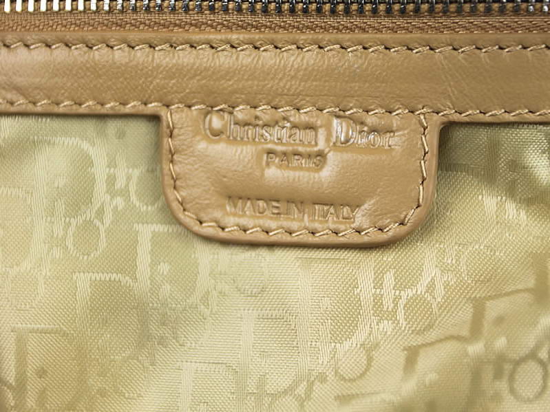 Christian Dior Lambskin Bags Lady Dior Bag CAL44550 Beige Silver
