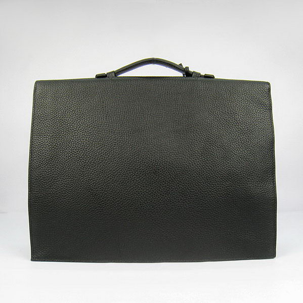 Hermes Sac Depeche 38cm Briefcase Clemence Black