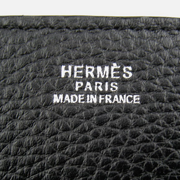 Hermes Black Cow Leather Messenger Bags H2811