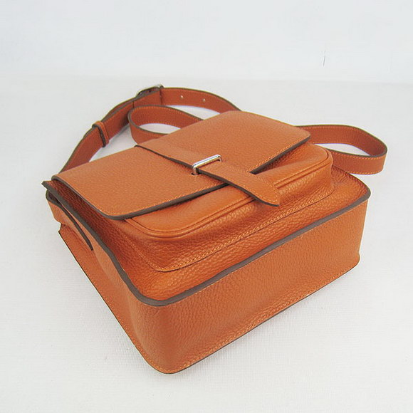 Hermes Orange Cow Leather Messenger Bags H2811