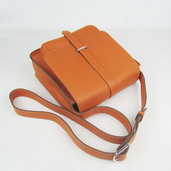 Hermes Orange Cow Leather Messenger Bags H2811