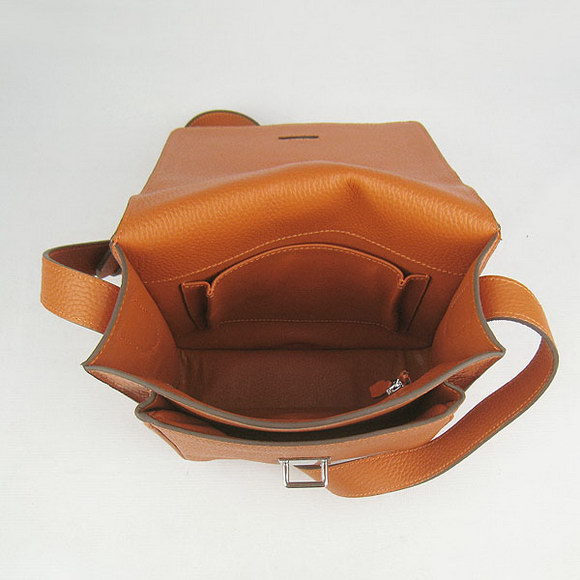 Hermes Orange Cow Leather Messenger Bags H2811