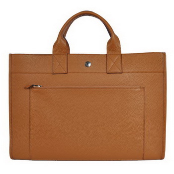 Hermes Briefcase 40CM Bag Clemence Leather Camel