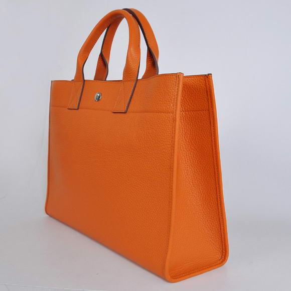 Hermes Briefcase 40CM Clemence Leather Bag Orange