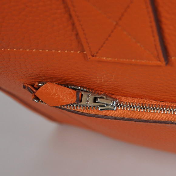 Hermes Briefcase 40CM Clemence Leather Bag Orange