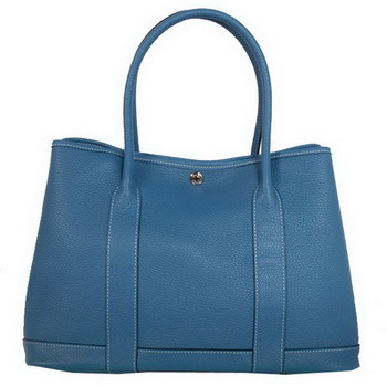 Hermes Garden Party 36CM Bag Clemence Blue