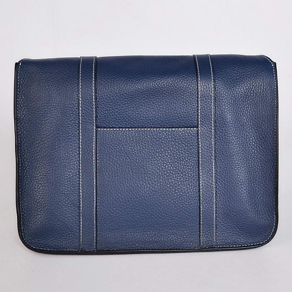 Hermes Steve 32CM Mens Bag Clemence Dark Blue