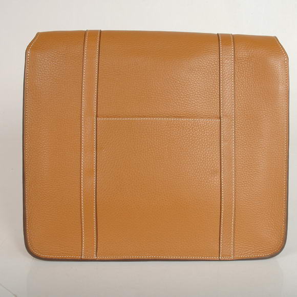 Hermes Steve 35CM Messenger Bag Clemence Leather Camel