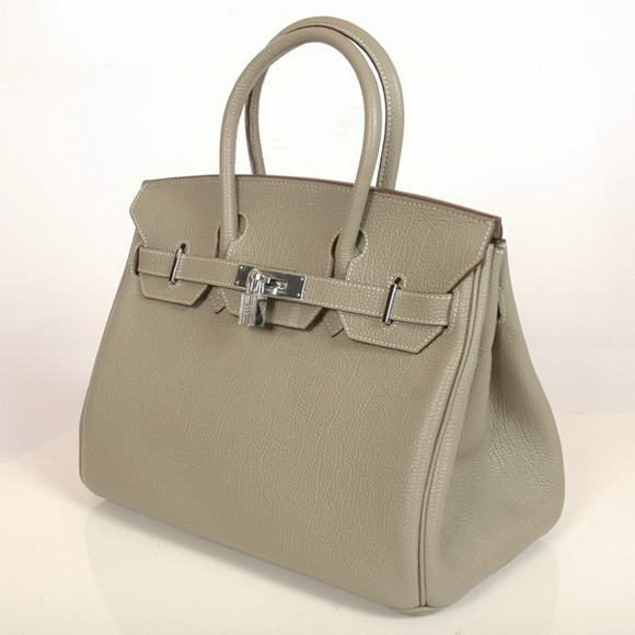 Hermes Birkin 30CM Tote Bags Smooth Togo Leather Khaki