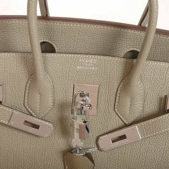 Hermes Birkin 30CM Tote Bags Smooth Togo Leather Khaki