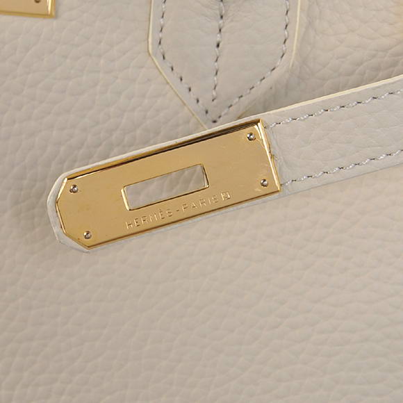 Hermes Birkin 35CM Tote Bags Togo Leather Beige Golden