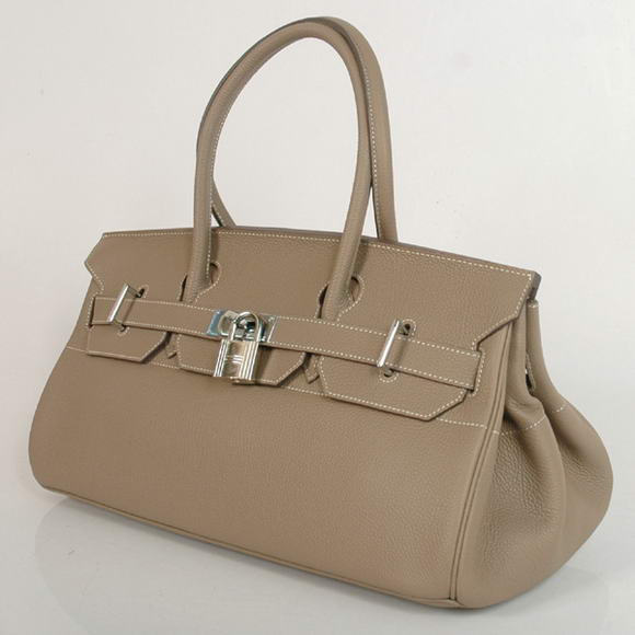 Hermes Birkin 42cm JPG Birkin Togo Leather Dark Grey Bag Silver Hardware