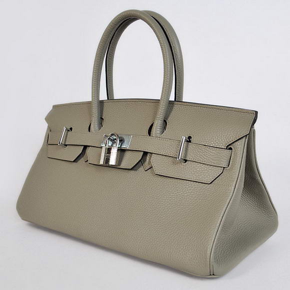 Hermes Birkin 42cm JPG Birkin Togo Leather Grey Bag Silver Hardware