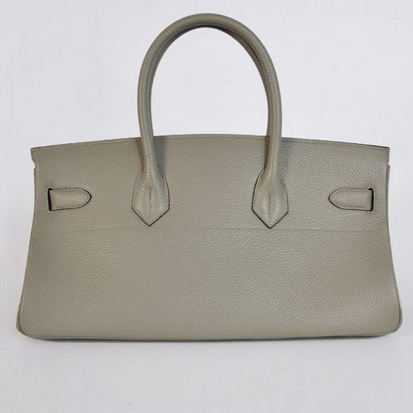 Hermes Birkin 42cm JPG Birkin Togo Leather Grey Bag Silver Hardware