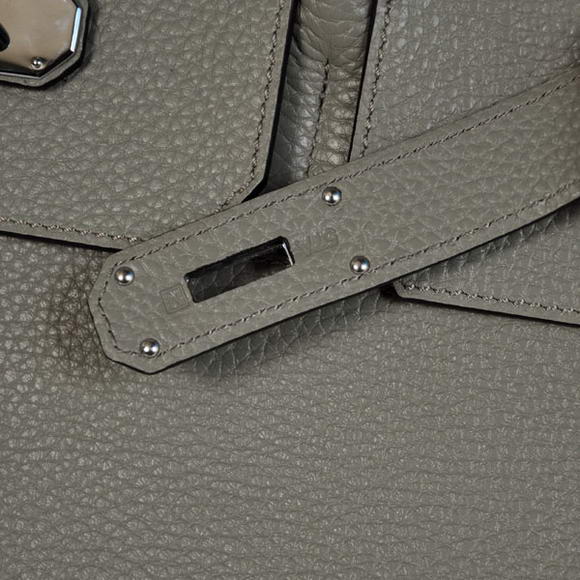 Hermes Birkin 42cm JPG Birkin Togo Leather Grey Bag Silver Hardware