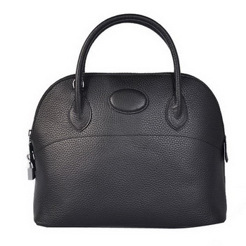 Hermes Bolide 31CM Tote Bags Clemence H1031 Black