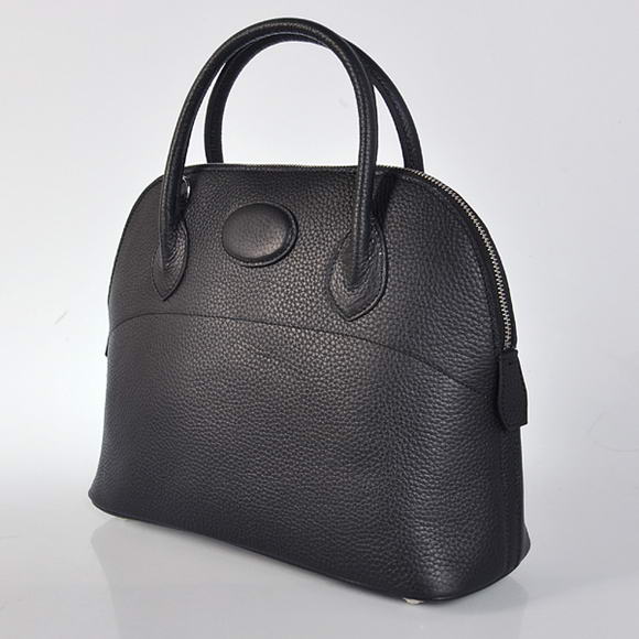 Hermes Bolide 31CM Tote Bags Clemence H1031 Black