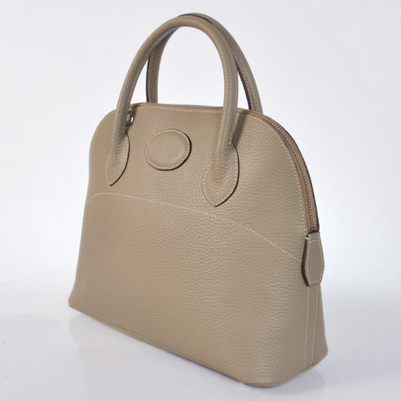 Hermes Bolide 31CM Tote Bags Clemence H1031 Grey