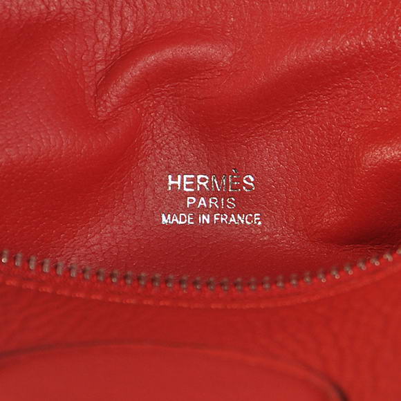 Hermes Bolide 31CM Tote Bags Clemence H1031 Red