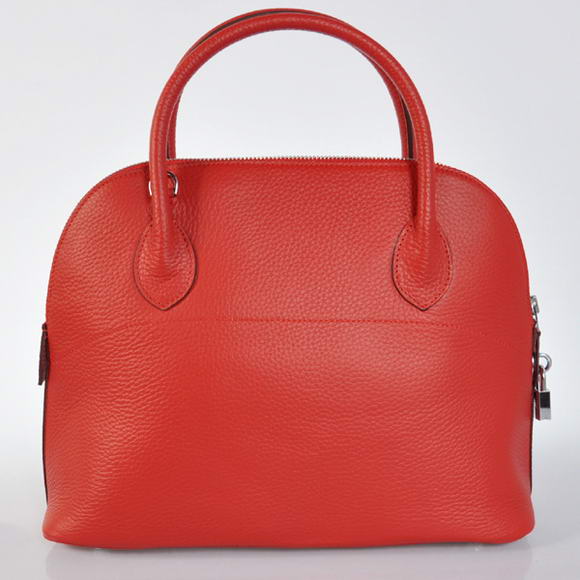 Hermes Bolide 31CM Tote Bags Clemence H1031 Red