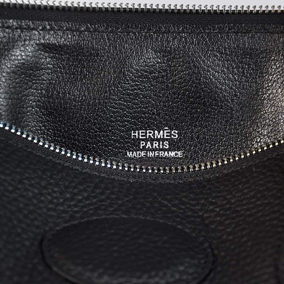 Hermes Bolide 37CM Tote Bags Clemence H1037 Black