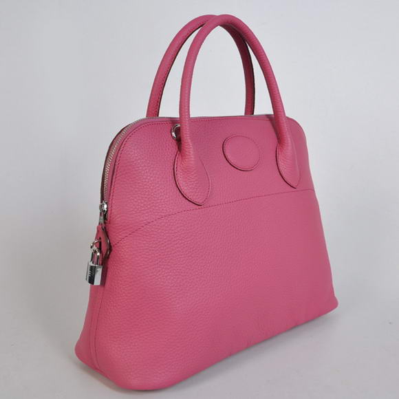 Hermes Bolide 37CM Tote Bags Clemence H1037 Peach